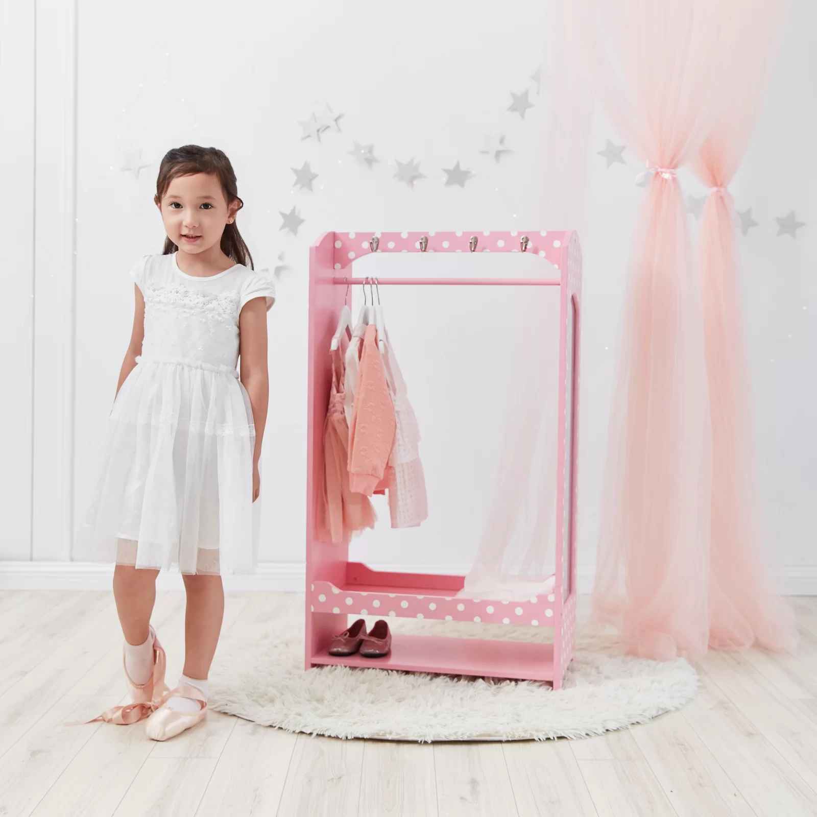 Fashion Polka Dot Prints Bella Toy Unit Armoire Dress Up thumbnail 8