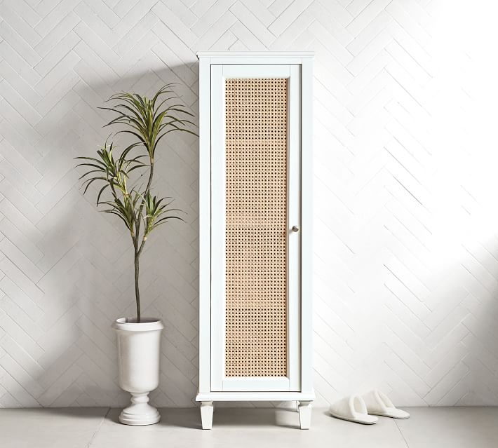Montauk White Sausalito Floor Storage Linen Closet thumbnail 2