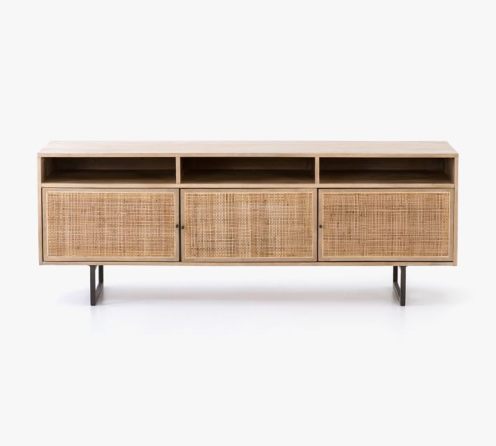 Dolores Cane Media Console Natural thumbnail 2