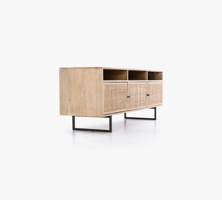 Dolores Cane Media Console Natural thumbnail 4