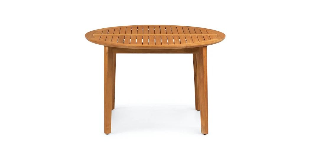Marol Bronze Teak Round Dining Table thumbnail 3