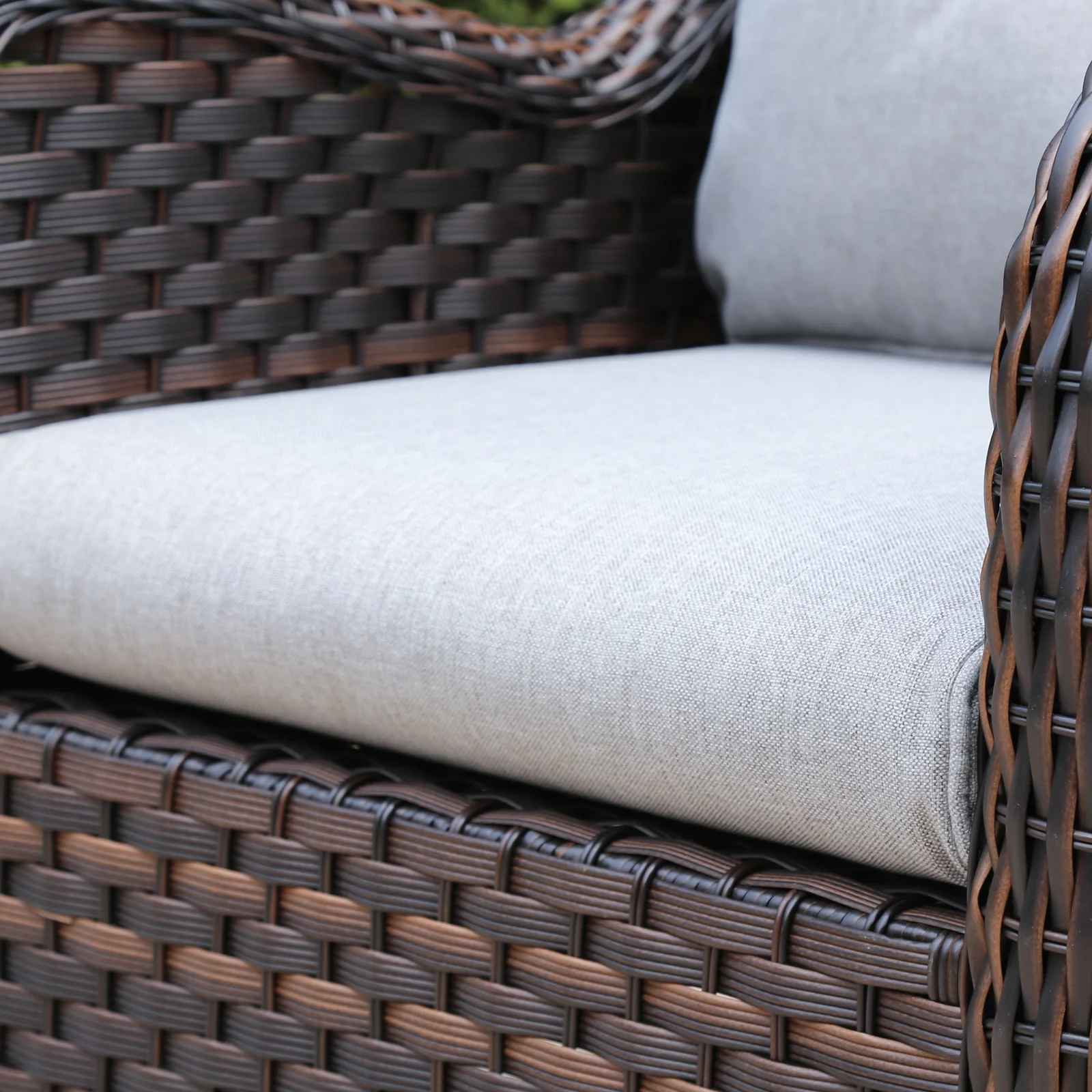 Gwenael Polyethylene Wicker 5 Person Seating Group with Cushions thumbnail 5