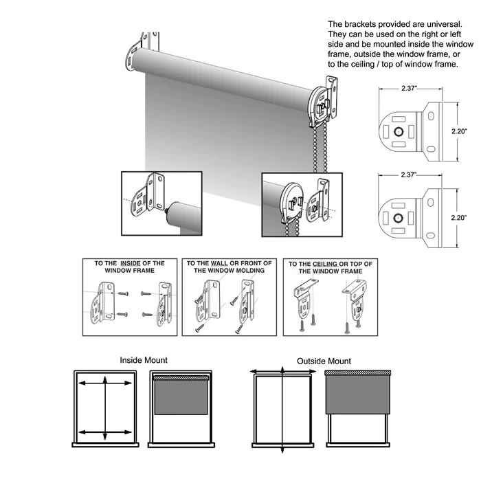 Oyster Blackout Roller Shade-94"x36" thumbnail 2