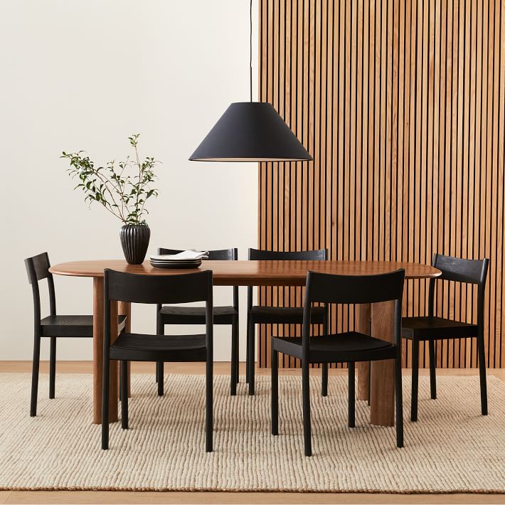 Anton Solid Wood Oval Dining Table thumbnail 2