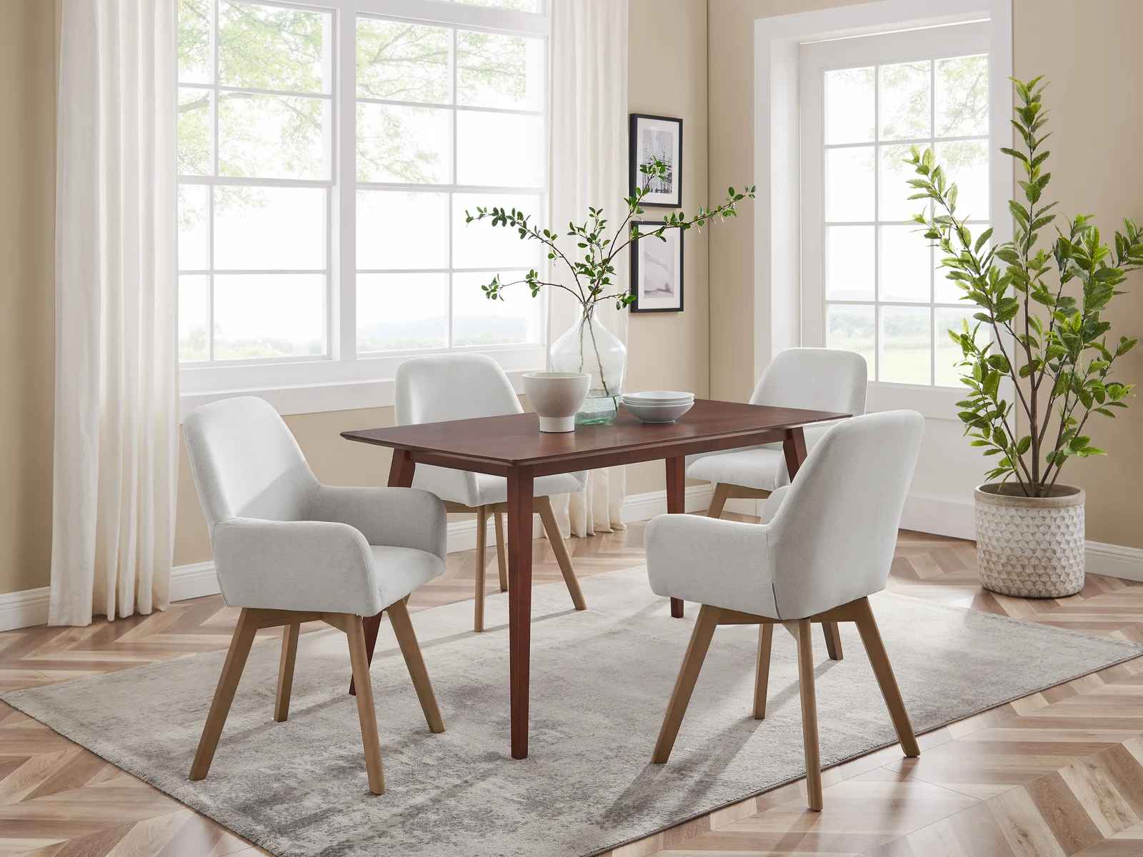 Rayshawn Swivel Armchair-Set of 2 thumbnail 2