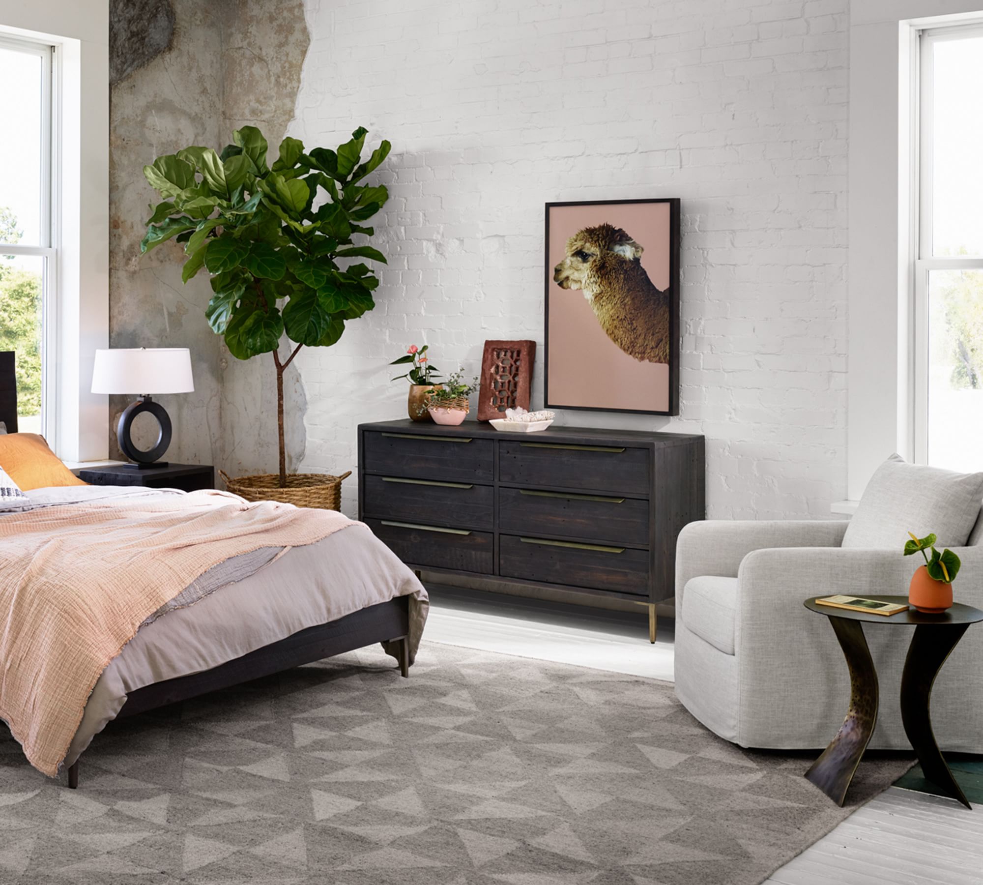 Braden Reclaimed Wood 6 Drawer Dresser thumbnail 2