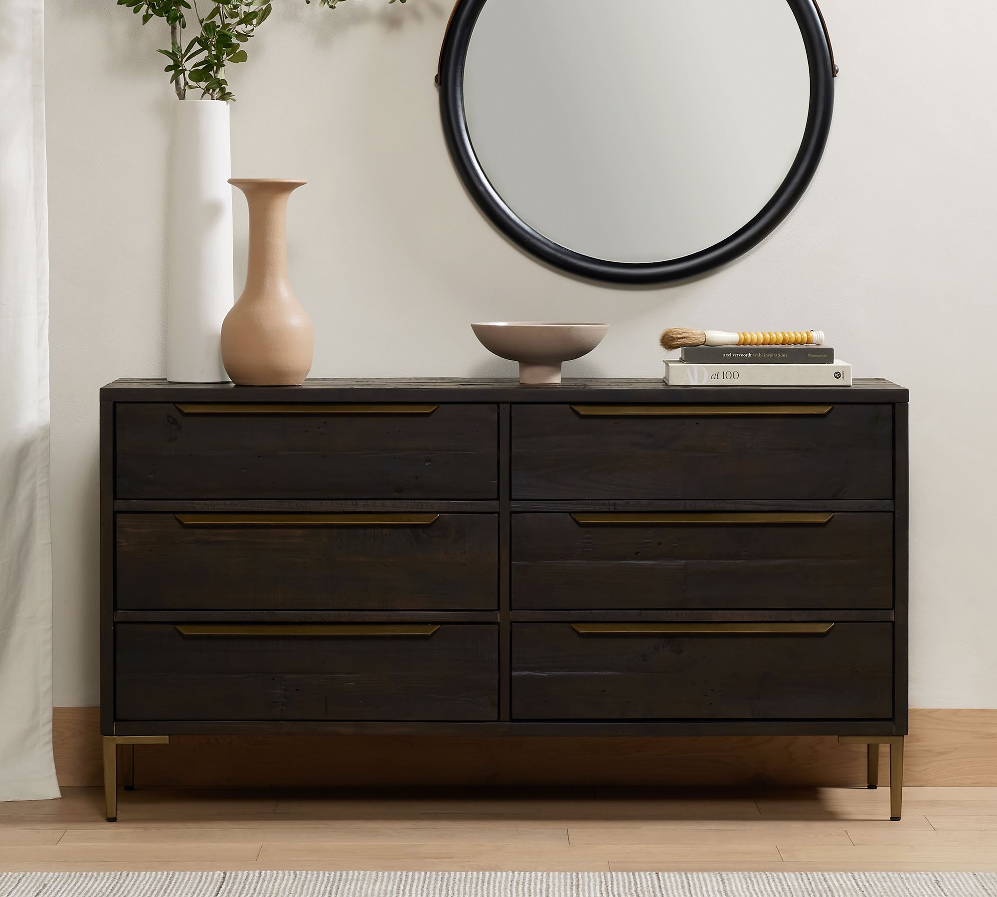 Braden Reclaimed Wood 6 Drawer Dresser thumbnail 3