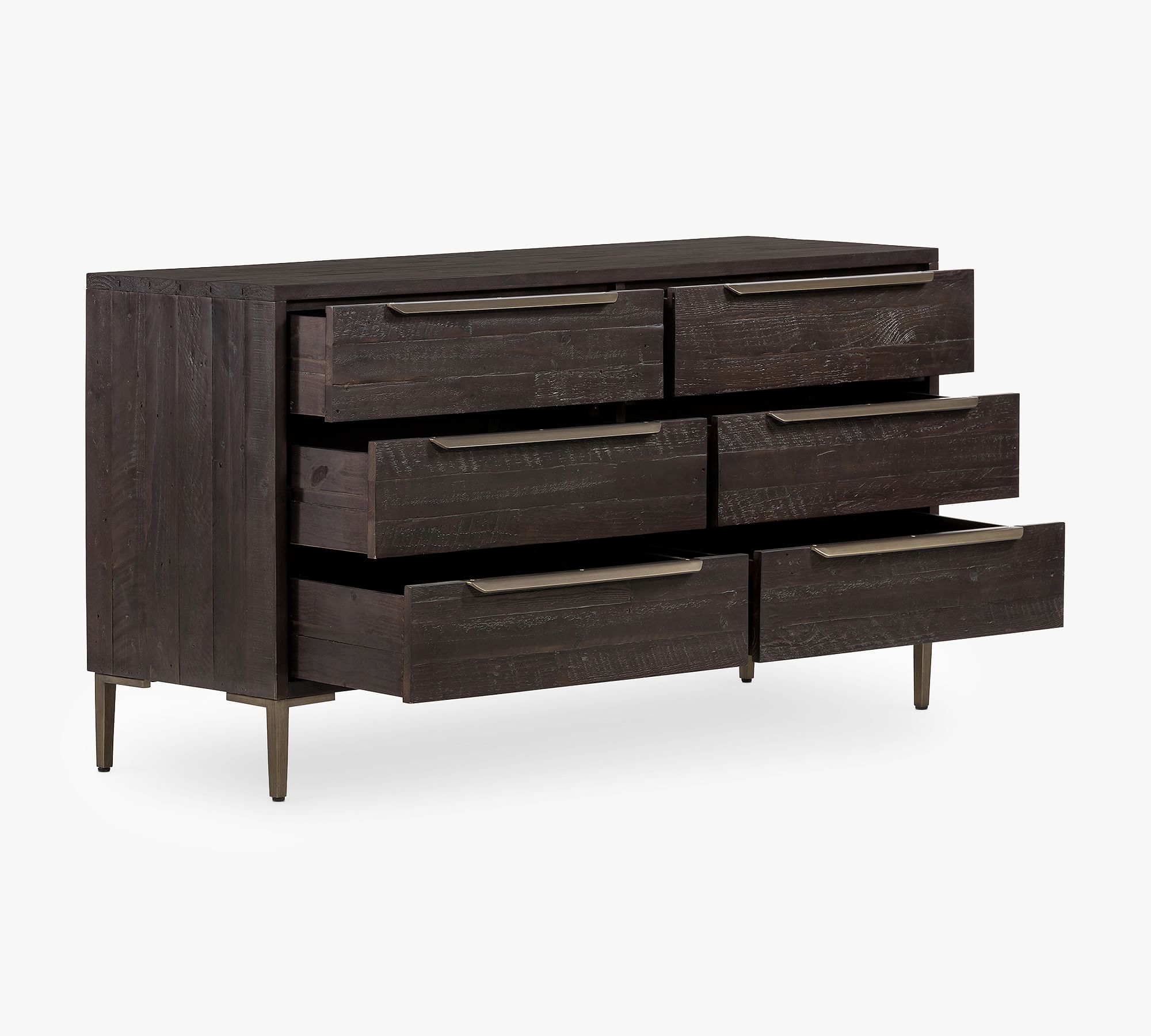 Braden Reclaimed Wood 6 Drawer Dresser thumbnail 6