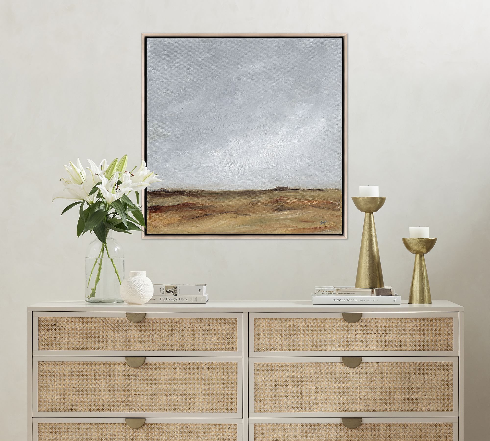 Wheat Field Framed Print By Shaina Page 40"x40" thumbnail 2
