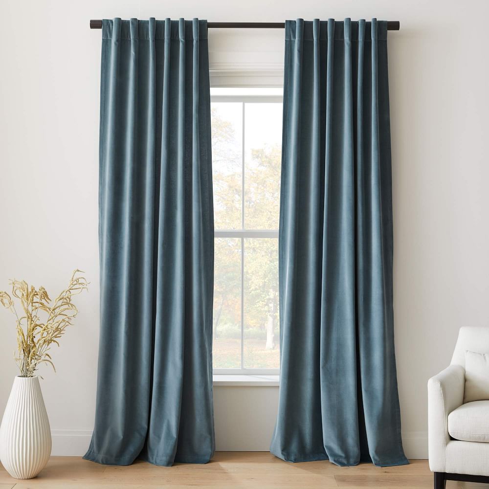 Cotton Velvet Curtain 48"x84" thumbnail 2
