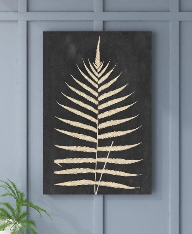 Linen Fern III Wrapped Canvas Print No Frame 16"x20" thumbnail 5
