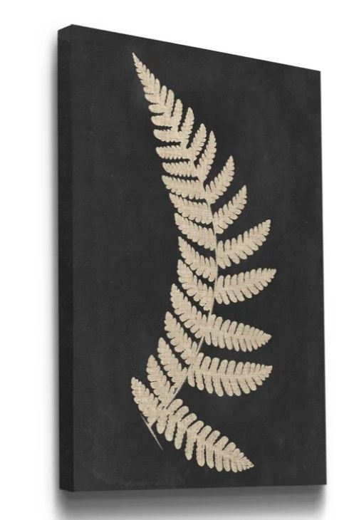Linen Fern IV Wrapped Canvas Print 16"x20" thumbnail 2