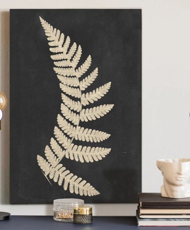 Linen Fern IV Wrapped Canvas Print 16"x20" thumbnail 4