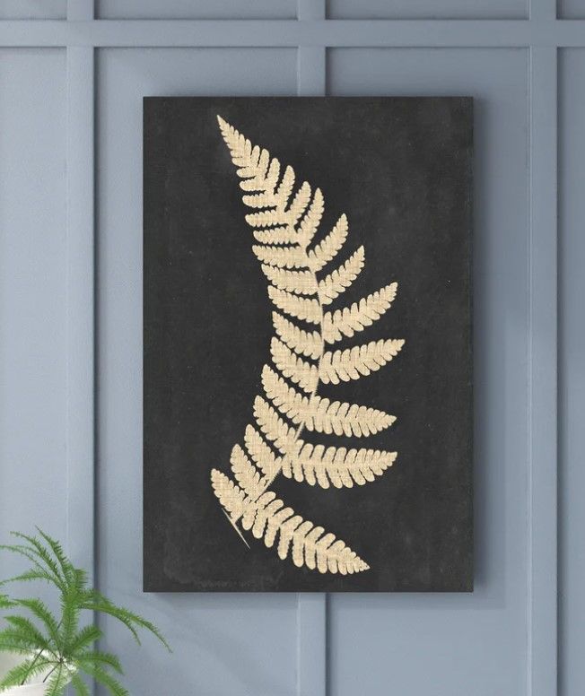 Linen Fern IV Wrapped Canvas Print 16"x20" thumbnail 5