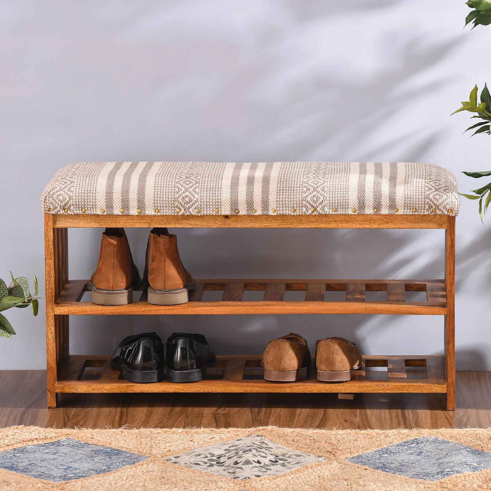 Eaker Shoe Storage Bench thumbnail 6