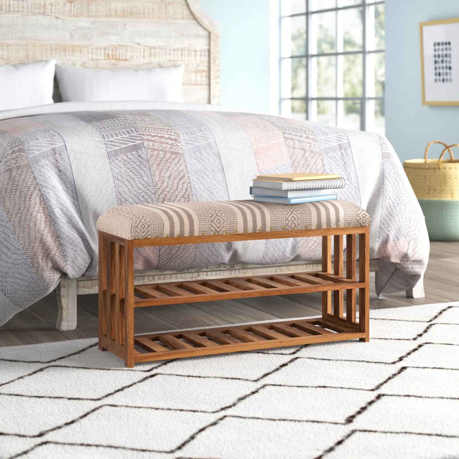 Eaker Shoe Storage Bench thumbnail 7