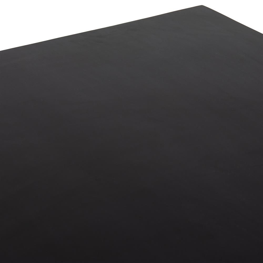 Ezra Modern Classic Black Solid Wood Rectangular Dining Table thumbnail 8