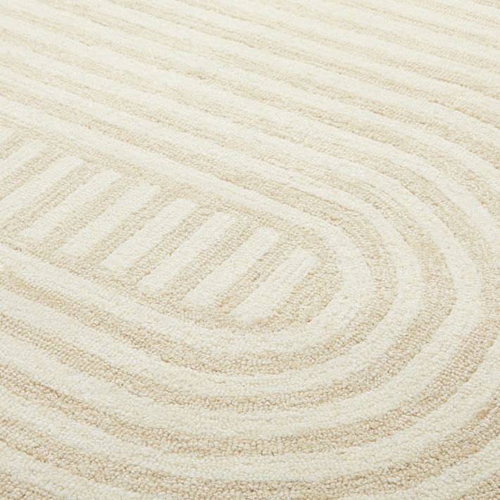 Modern Track Rug, Sand, 8x10 thumbnail 2