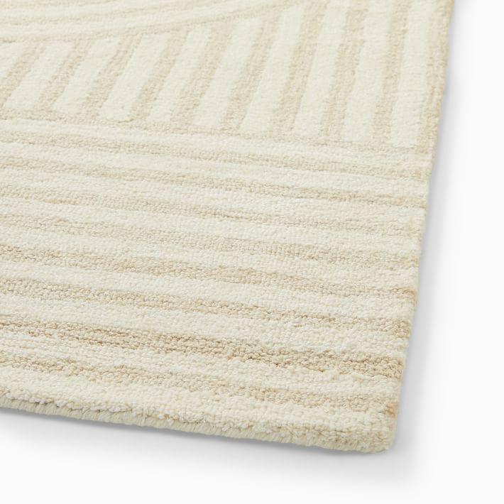 Modern Track Rug, Sand, 8x10 thumbnail 3