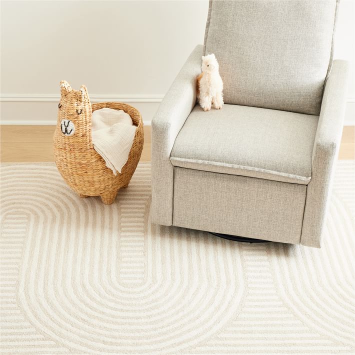 Modern Track Rug, Sand, 8x10 thumbnail 4