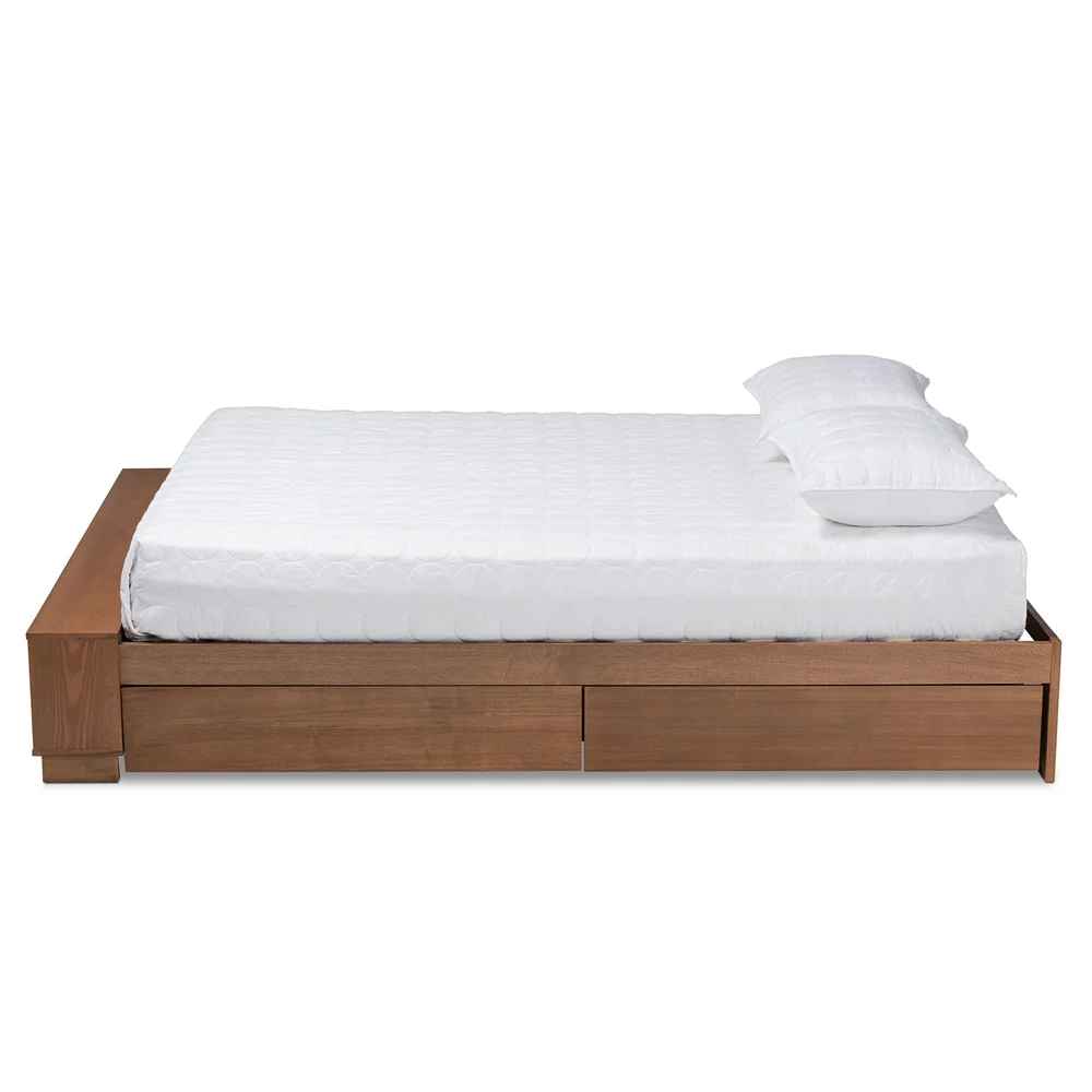 Khalid Solid Wood Storage Platform Bed-Queen thumbnail 3