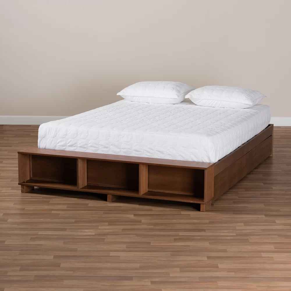 Khalid Solid Wood Storage Platform Bed-Queen thumbnail 4