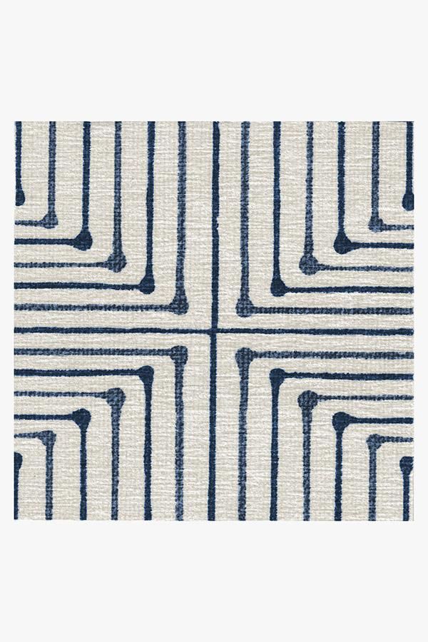 Jonathan Adler Inkdrop Slate Blue Rug 8'x10' thumbnail 3