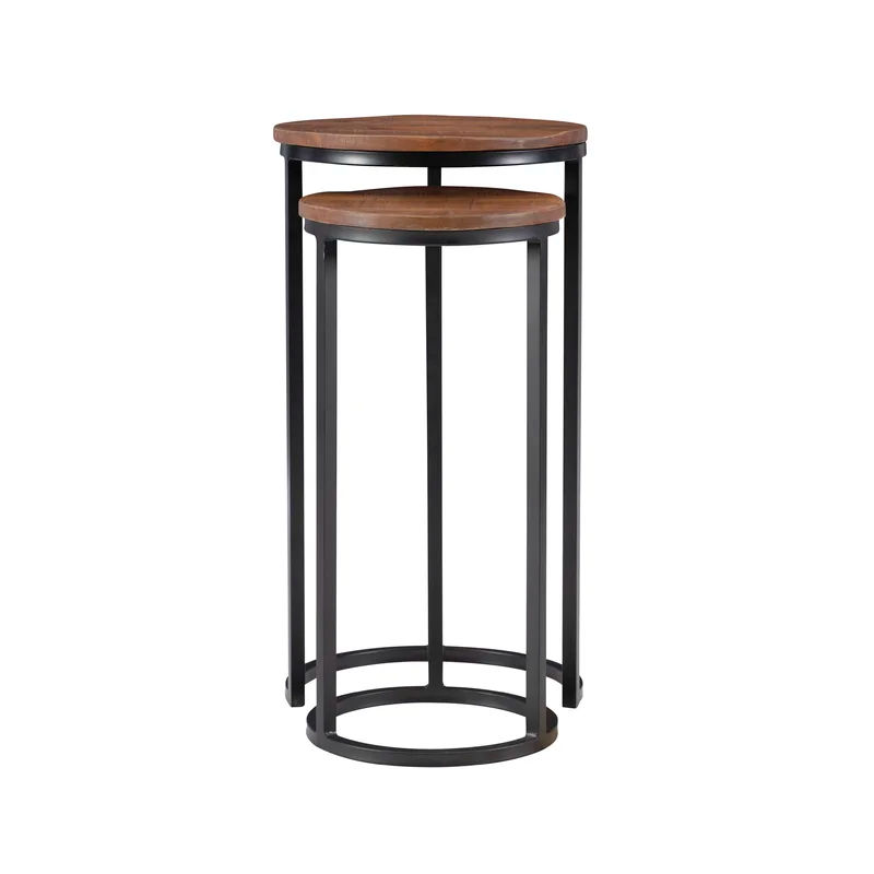 Jay Solid Wood Frame Nesting Tables (Set of 2) thumbnail 7