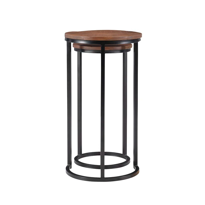 Jay Solid Wood Frame Nesting Tables (Set of 2) thumbnail 9
