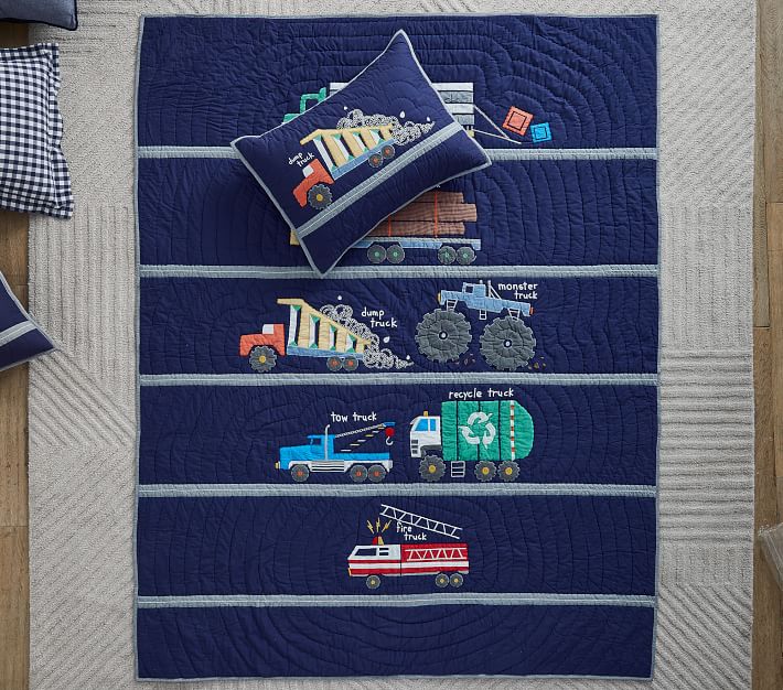 Busy Trucks Bedding Look Quilt-Twin thumbnail 2