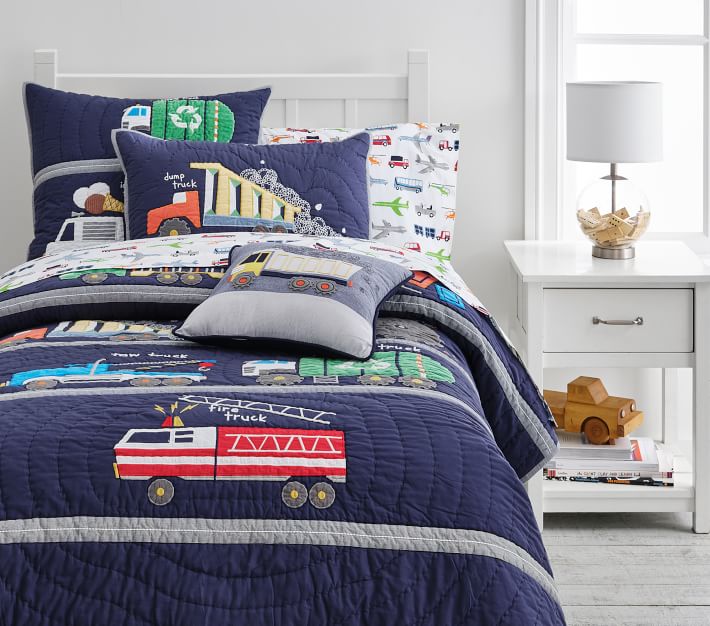 Busy Trucks Bedding Look Quilt-Twin thumbnail 3