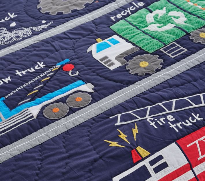 Busy Trucks Bedding Look Quilt-Twin thumbnail 6