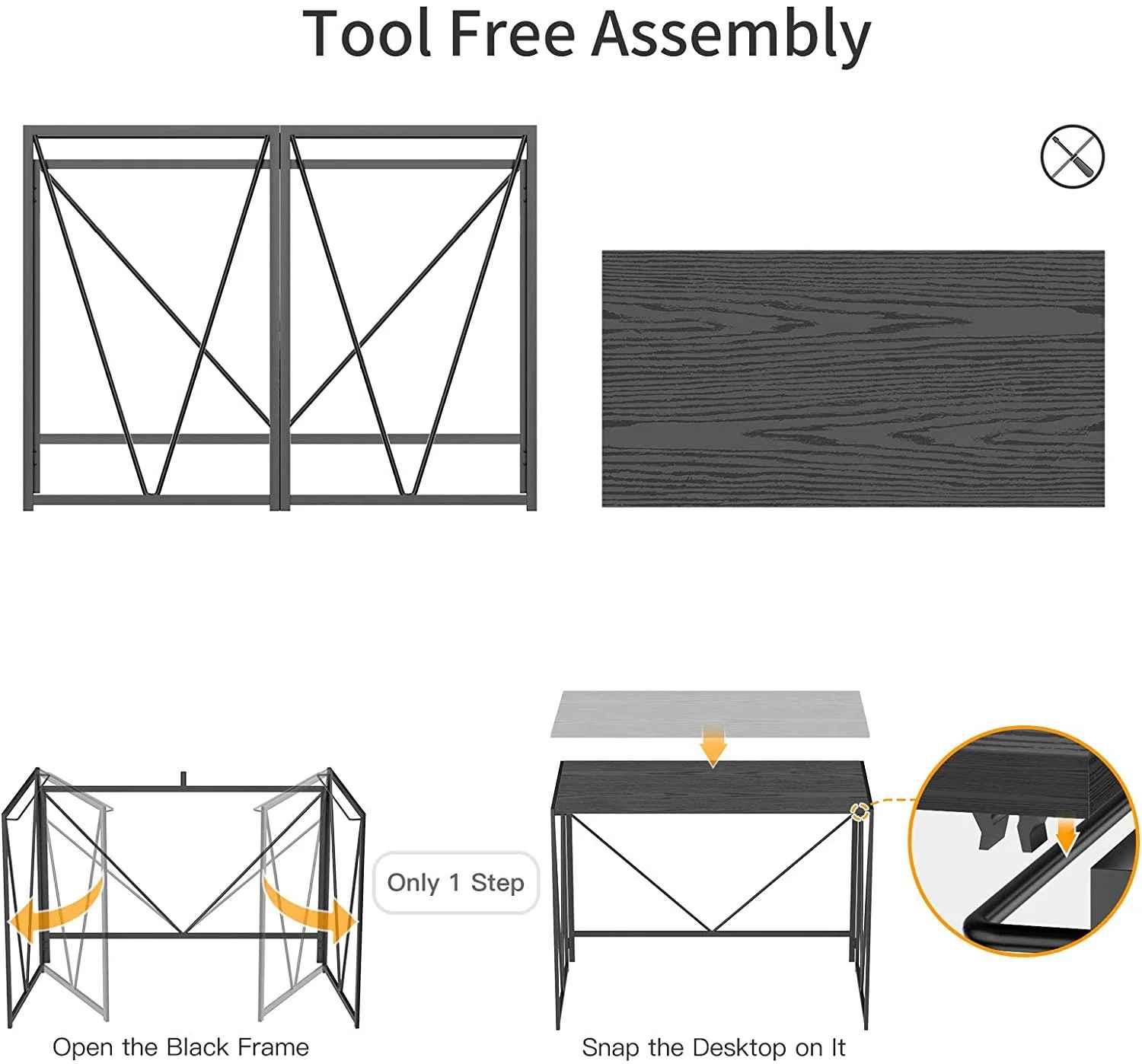 Folding Computer Desk thumbnail 6