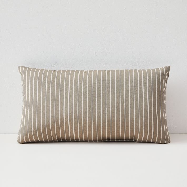 Sunbrella Indoor/Outdoor Striped Lumbar Pillow thumbnail 2
