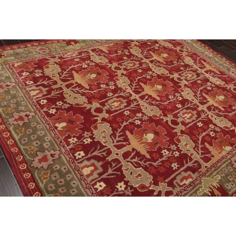 Oriental Handmade Tufted Wool Area Rug-7'9"x9'9" thumbnail 5
