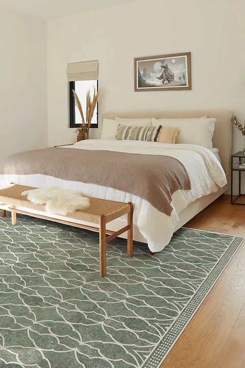 Grogu Trellis Sage Green Rug-9'x12' thumbnail 2