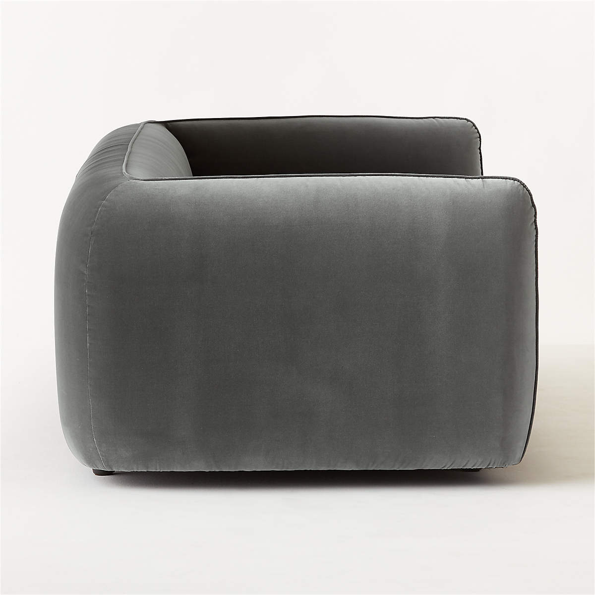 Valmar Grey Velvet Sofa thumbnail 5