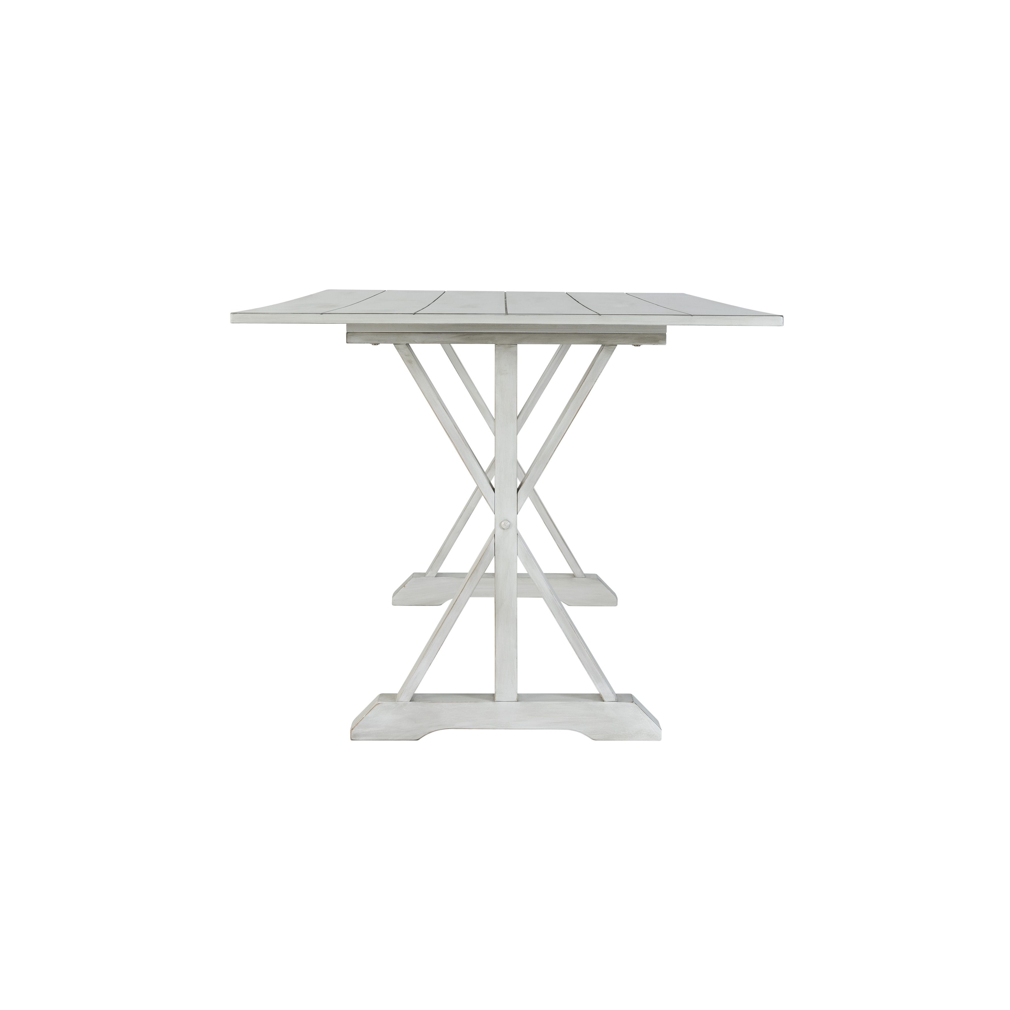 Farmhouse Antique White Trestle Dining Table thumbnail 2