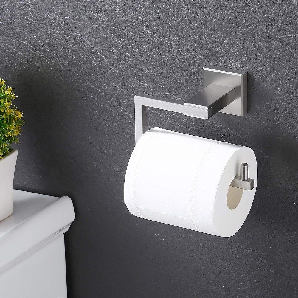 Modern Square Style Wall Mount Toilet Paper Holder thumbnail 2