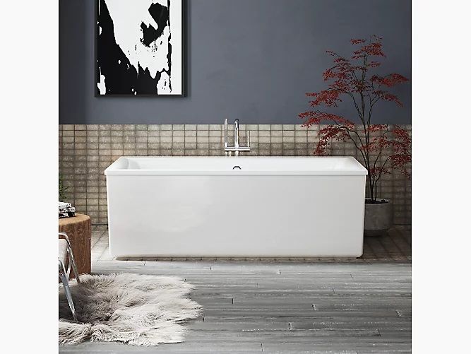 Floor mount bath filler trim with handshower thumbnail 2