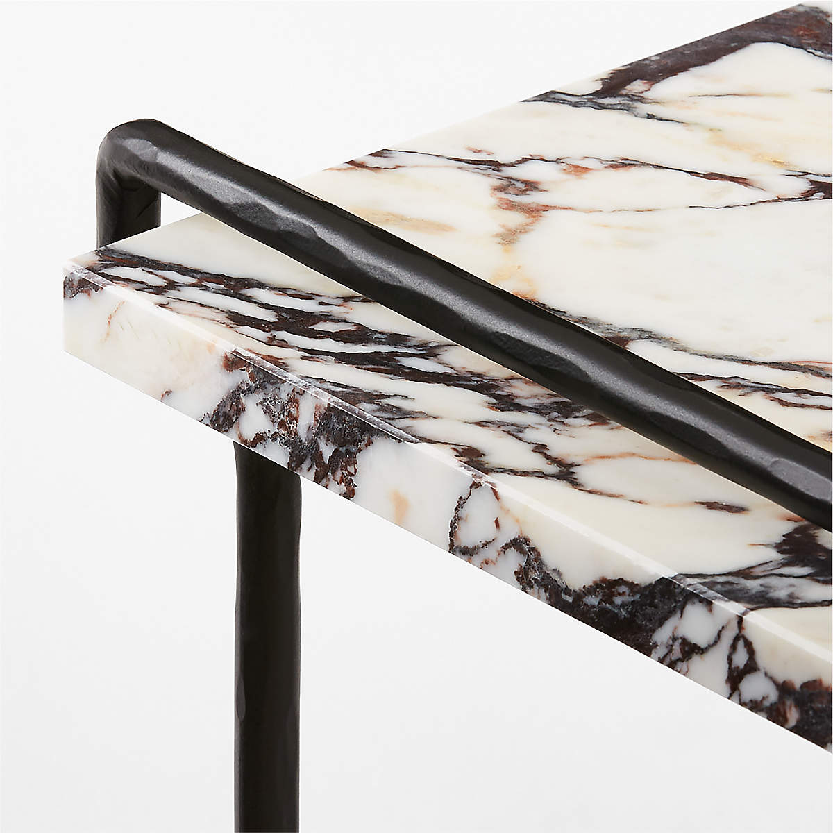 SEFRO MARBLE AND METAL SIDE TABLE thumbnail 5