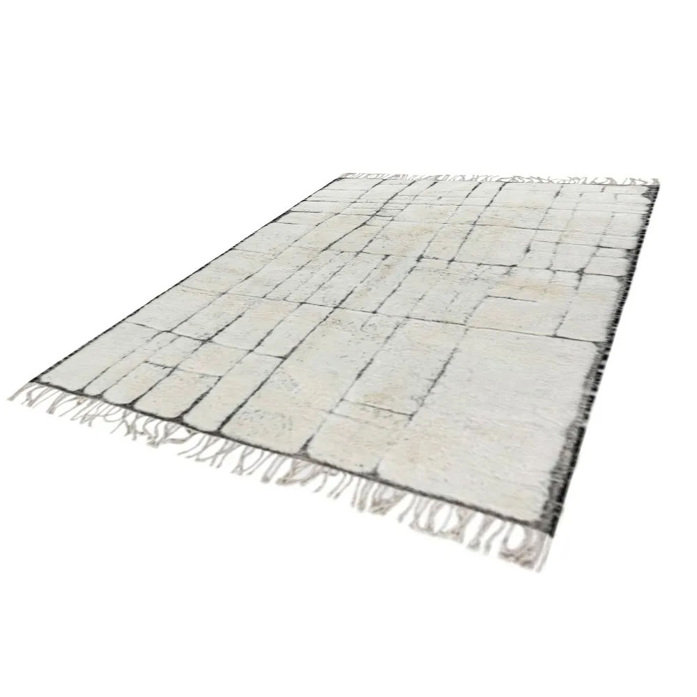 Contemporary Moroccan rug – black subtle pattern thumbnail 2