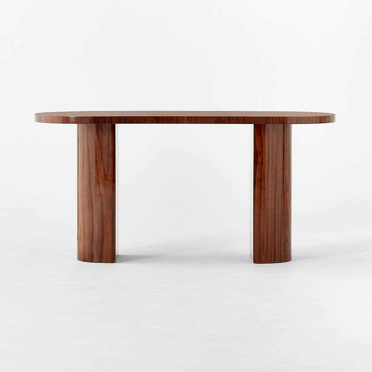 Marisa High-gloss Walnut Desk thumbnail 3