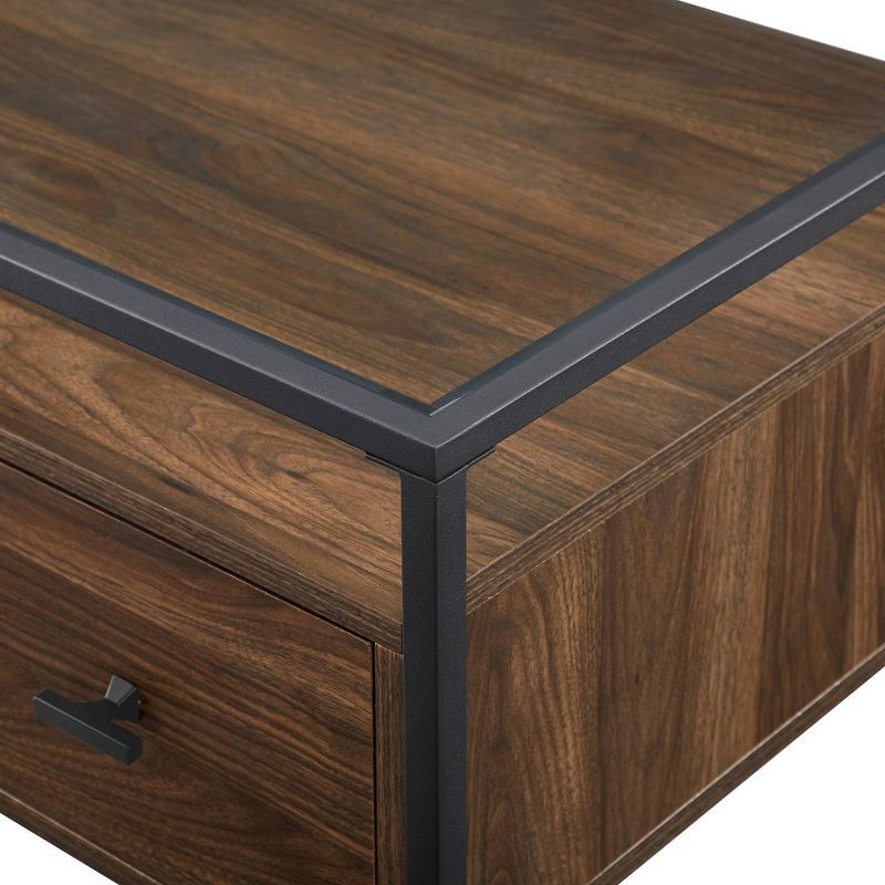 Lamvia Contemporary 2 Tier Glass Top Desk thumbnail 4