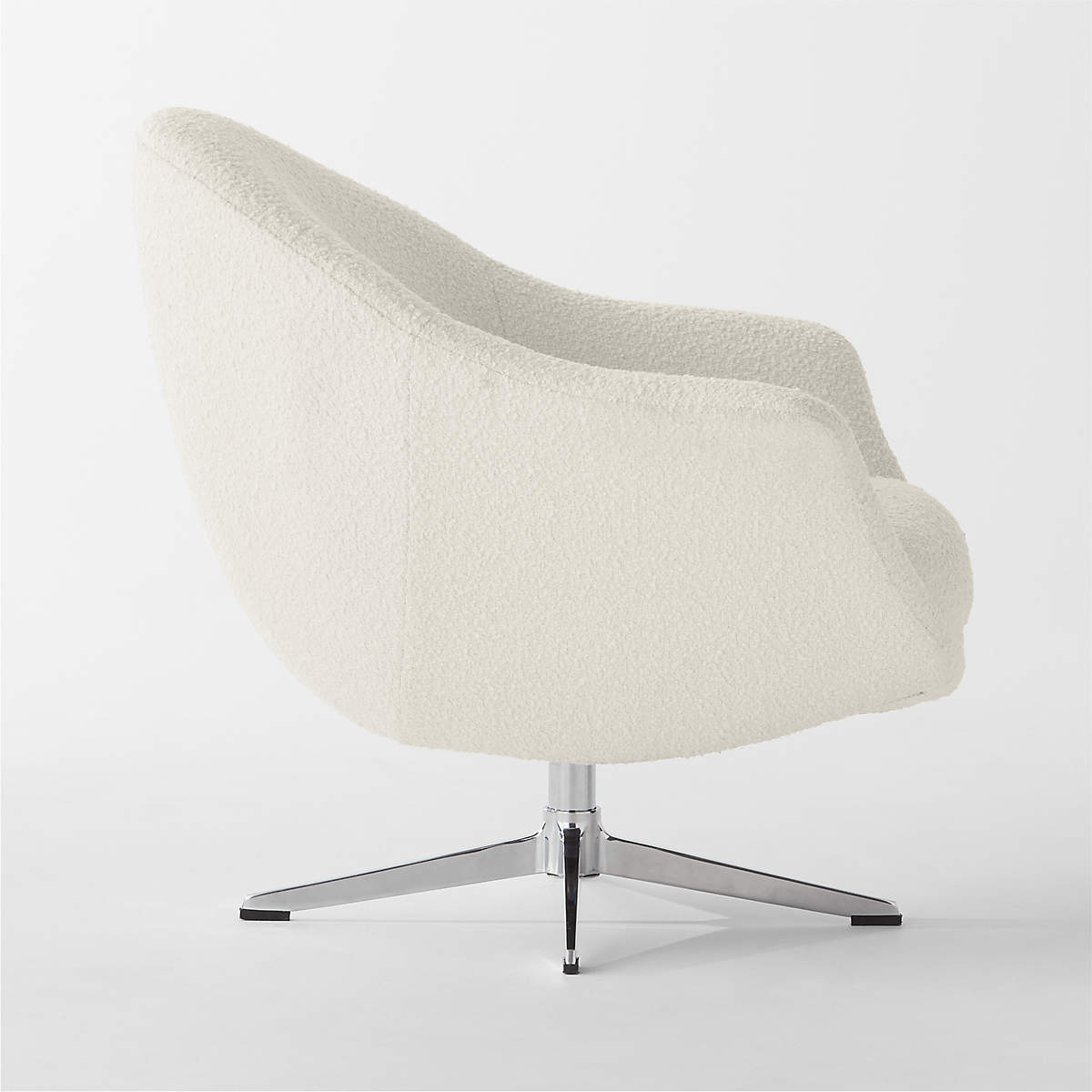 ANJA IVORY BOUCLE SWIVEL CHAIR thumbnail 2
