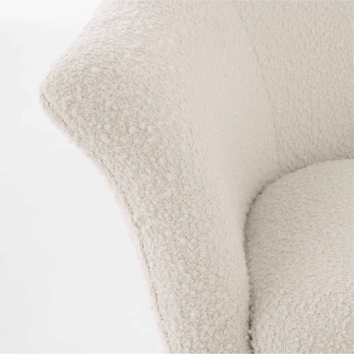 ANJA IVORY BOUCLE SWIVEL CHAIR thumbnail 4