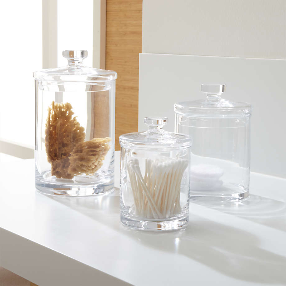 Set of 3 Glass Canisters Small thumbnail 2