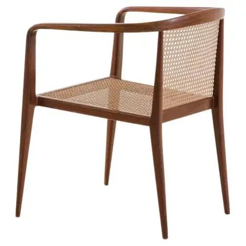 Brazilian Midcentury Pair of Cane Chairs thumbnail 2