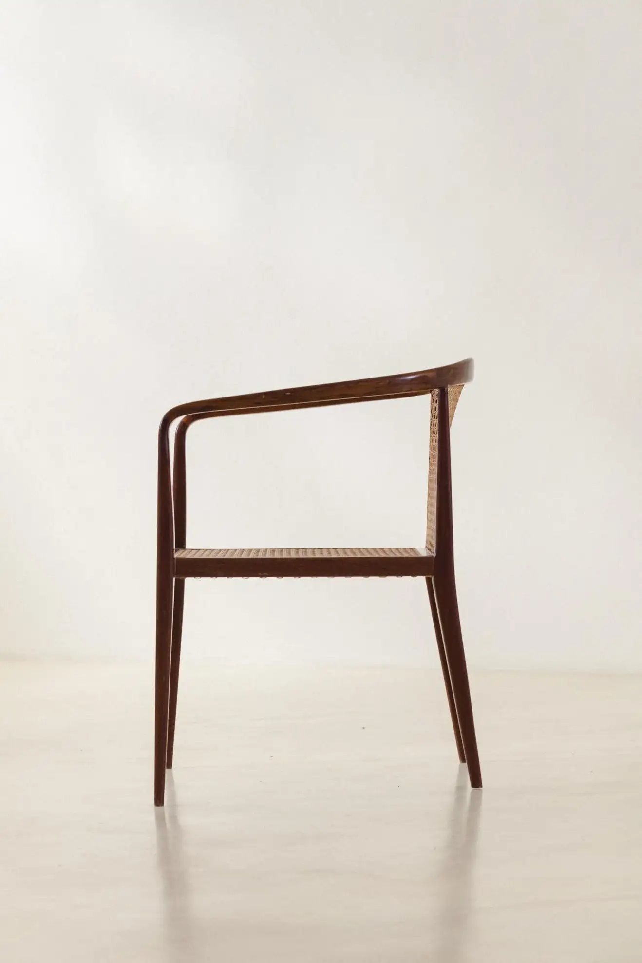 Brazilian Midcentury Pair of Cane Chairs thumbnail 3