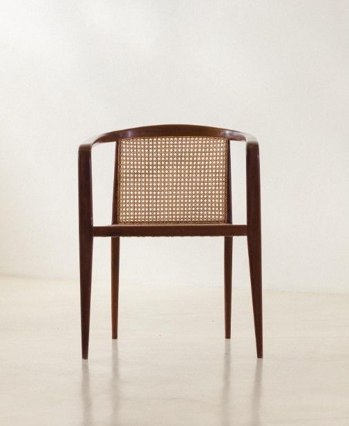 Brazilian Midcentury Pair of Cane Chairs thumbnail 4
